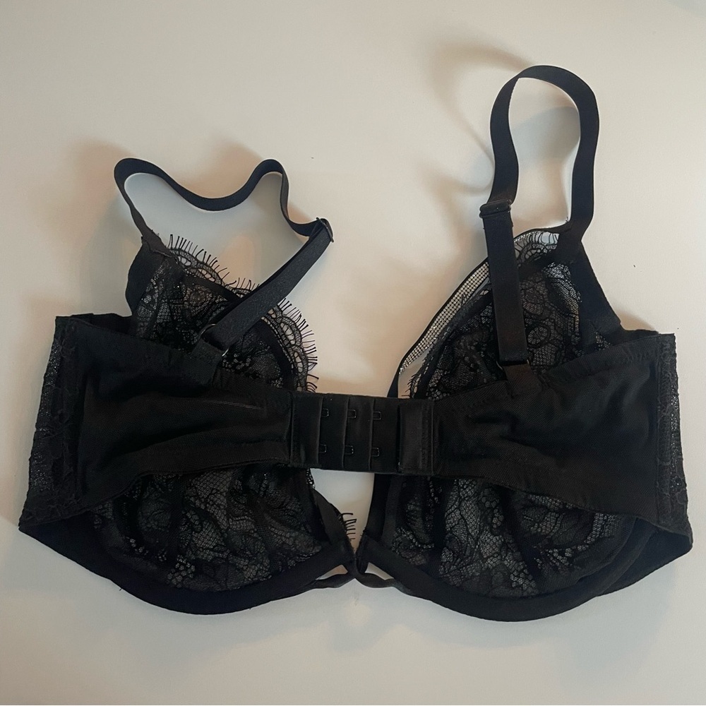New! Victorias Secret very sexy shine strap black lace bra 3436 - Picture 3 of 8